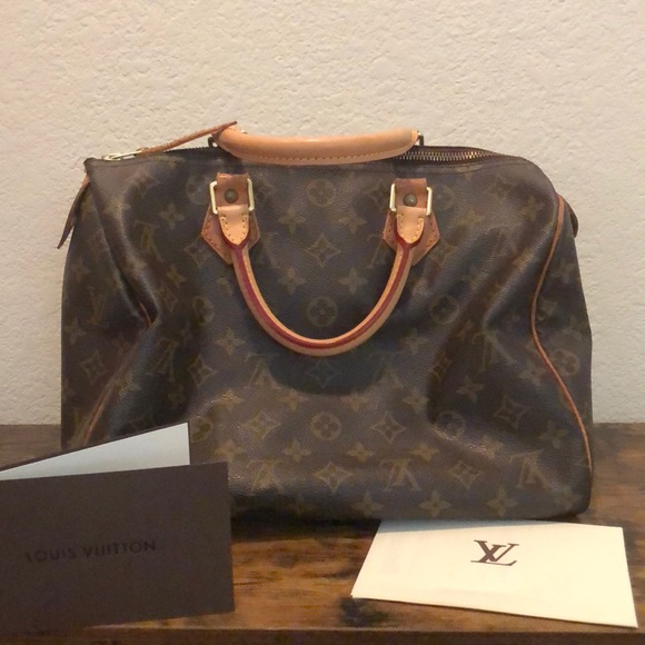 VINTAGE Louis Vuitton Speedy 30 w/ duster - Picture 1 of 8